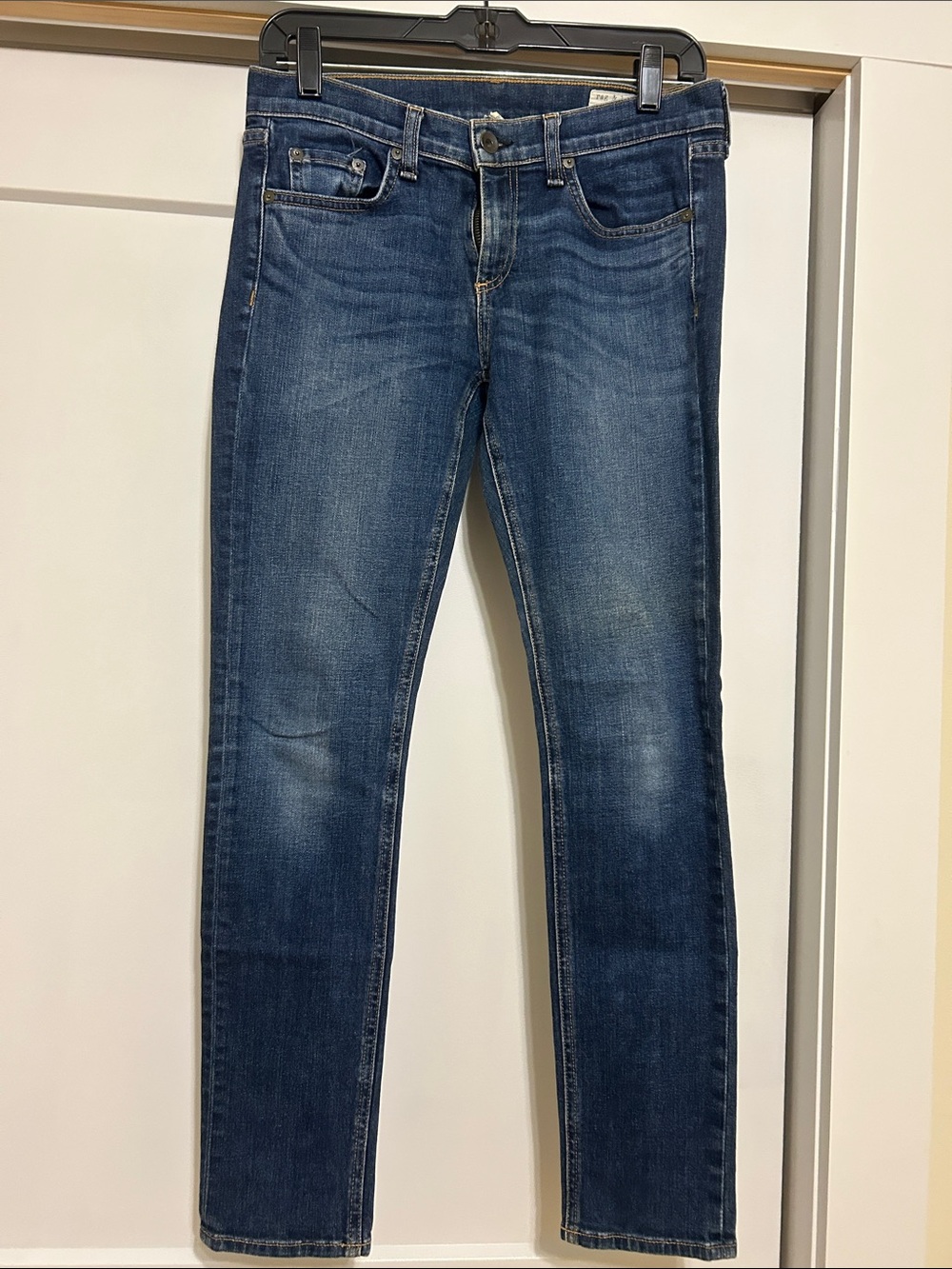 rag & bone Women's Skinny Jeans in Medium Blue Wash
